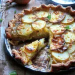 Ukrainian-Style Potato Cabbage + Leek Tart