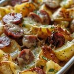 Cheesy Ranch Potatoes and Smoked Sausage