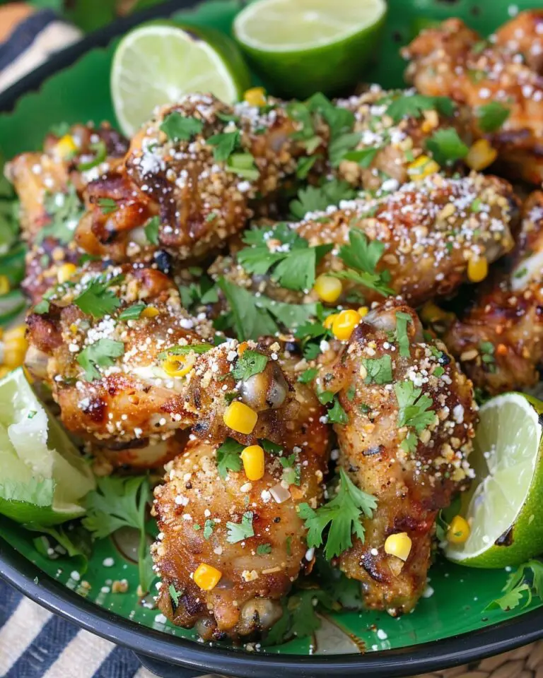 Elote Style Chicken Wings
