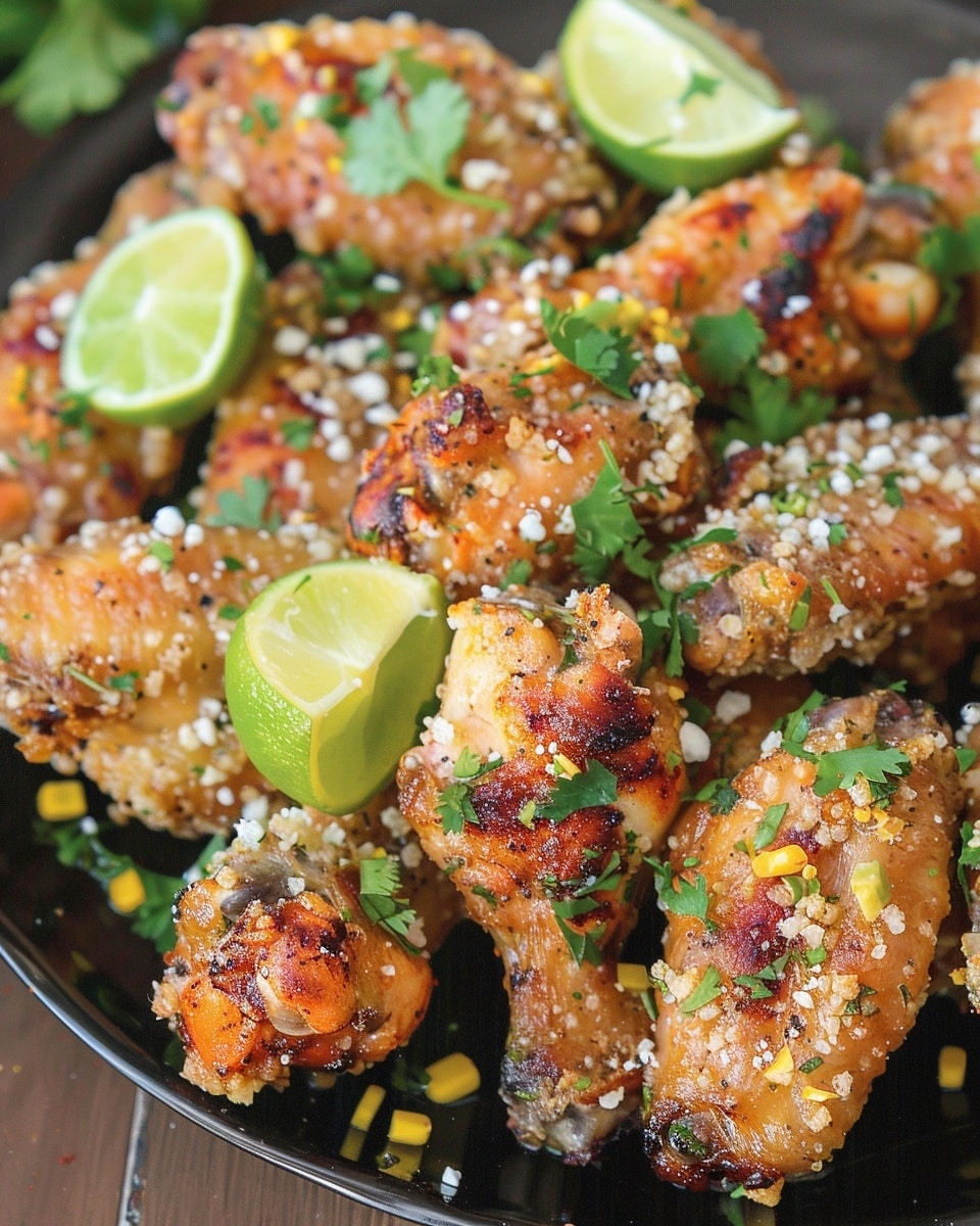 Elote Style Chicken Wings
