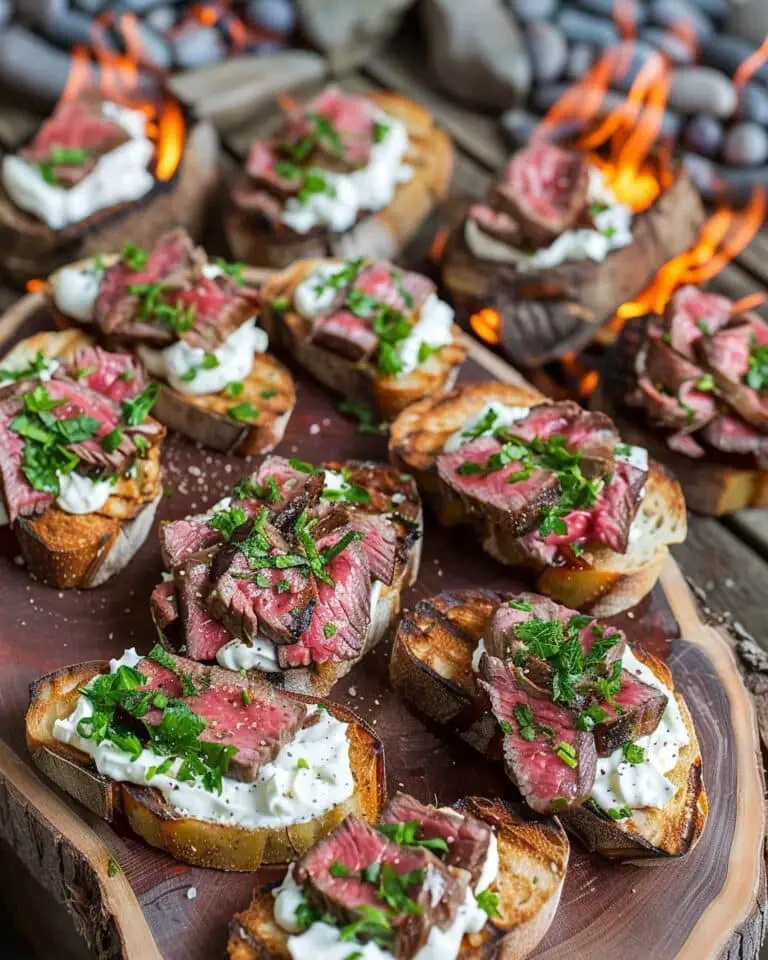 Grilled Steak Crostini