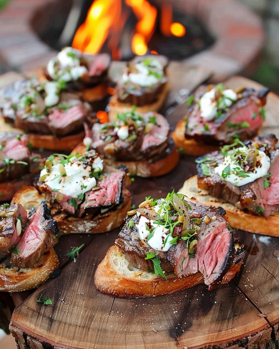 Grilled Steak Crostini