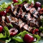 Grilled Steak Salad with Cherries & Balsamic Dressing
