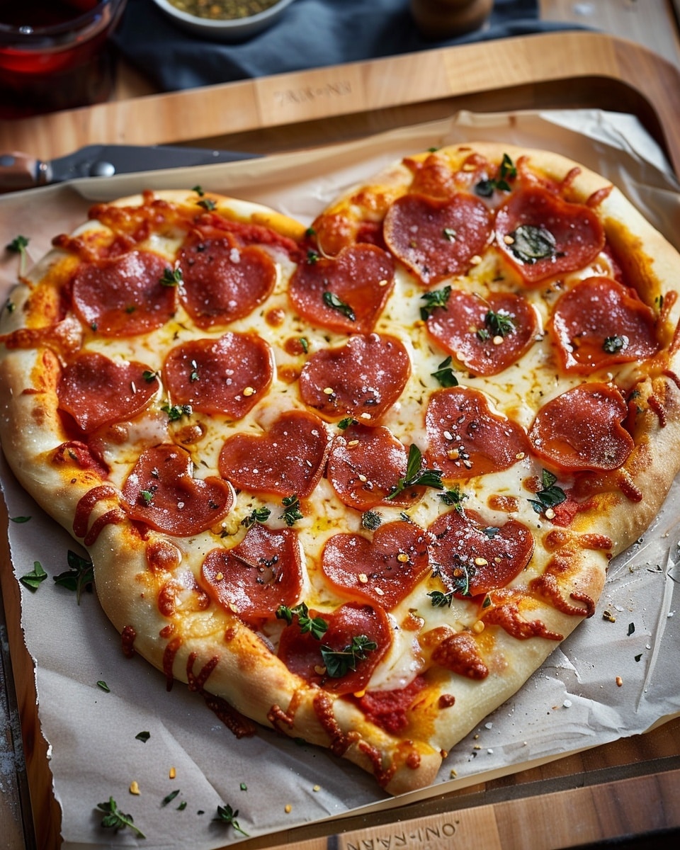 Heart Shaped Pizza