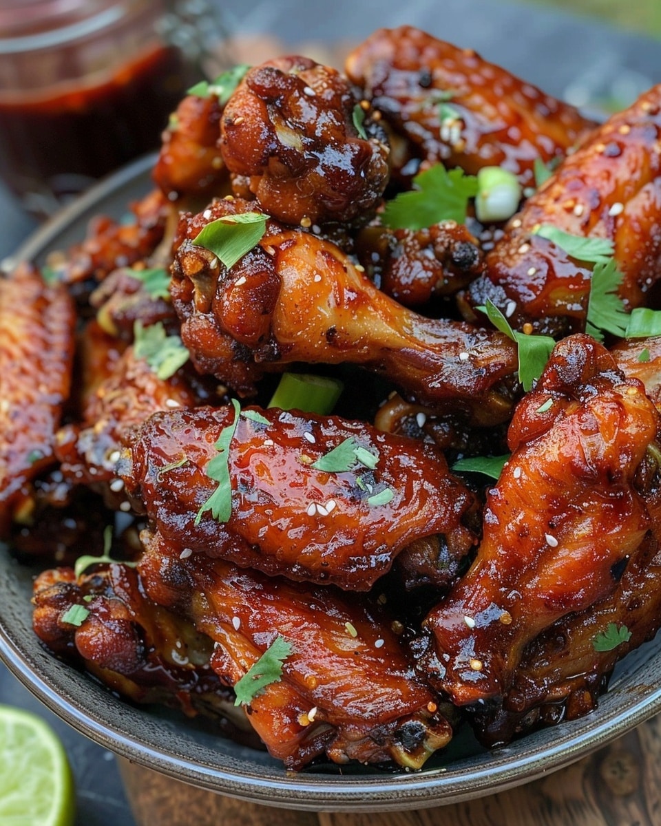 Honey Garlic Chili Fried Wings