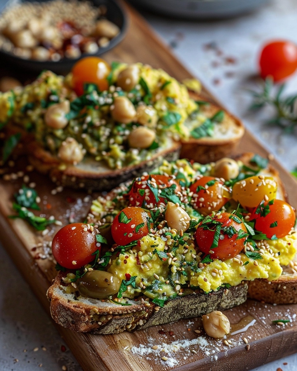 Savory Vegan Breakfast Toast : Plant-Powered & Protein-Packed