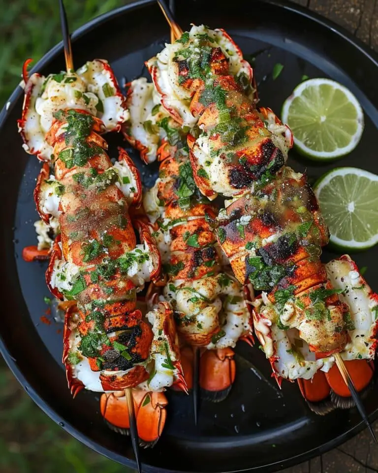 Skewered Lobster Tails