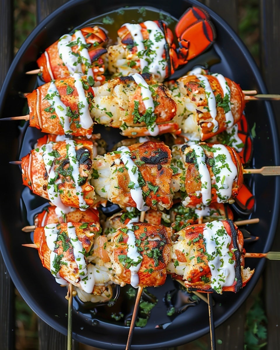 Skewered Lobster Tails