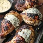 Smoked Chicken with Alabama White Sauce