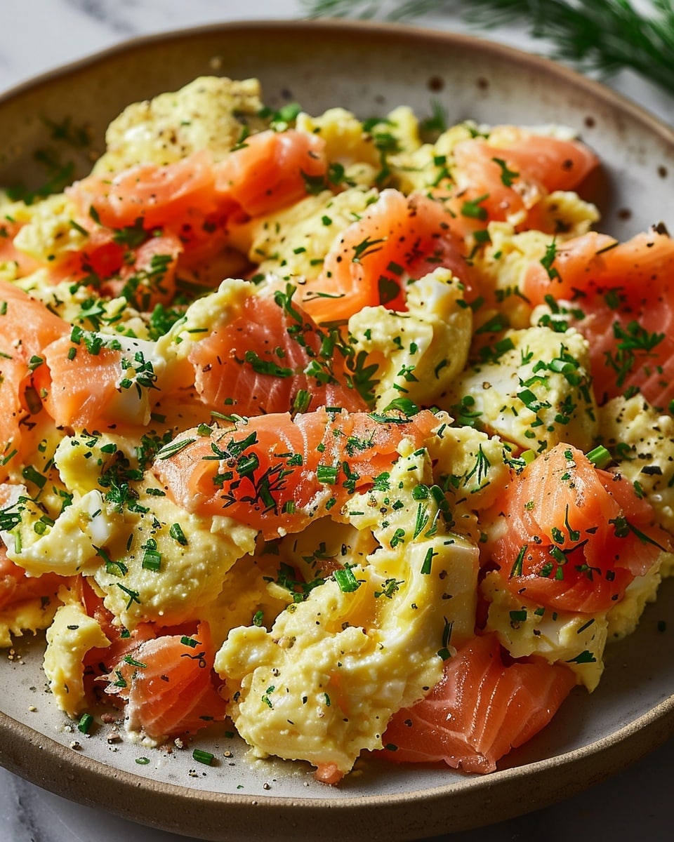 Smoked Salmon Egg Scramble Recipe