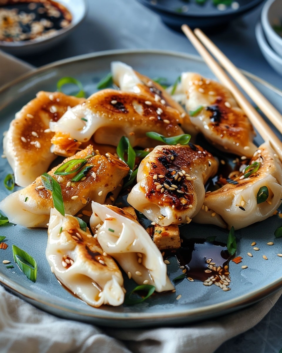 Tofu and Kimchi Dumplings