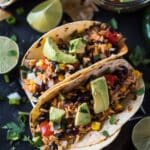 Black Bean & Rice Open-Faced Tacos