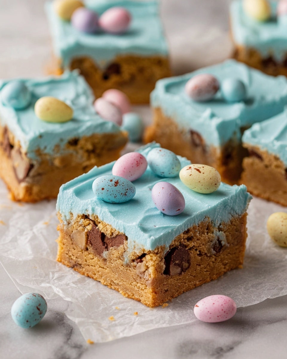 Cadbury Egg Cookie Bars