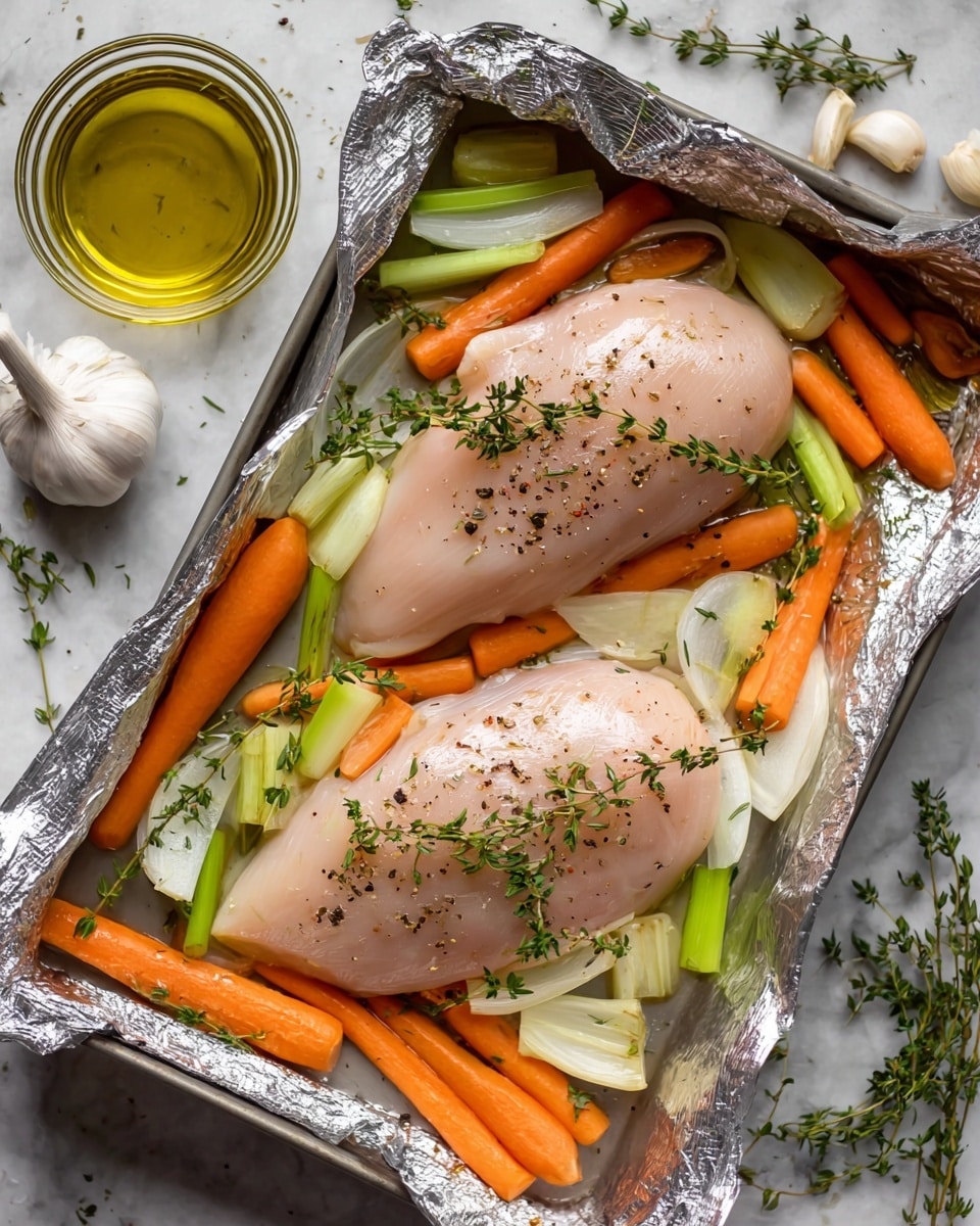 Dinner Tonight: Garlic-Roasted Chicken with Carrots and Parsnips
