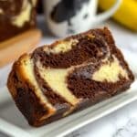 Glazed Chocolate Chunk Cream Cheese Banana Bread