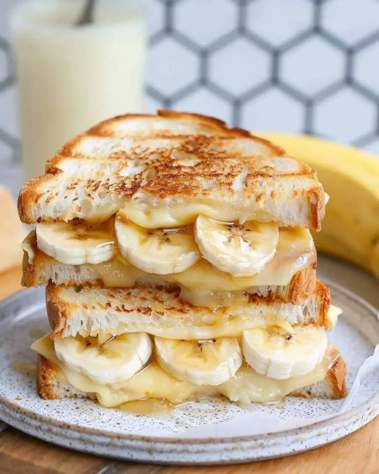 Honey Banana Grilled Cheese Sandwich