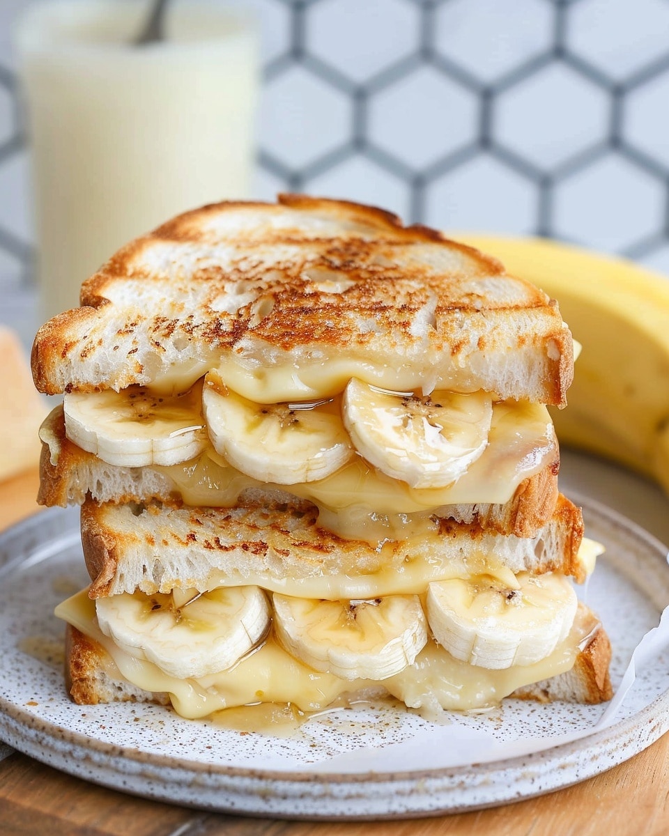 Honey Banana Grilled Cheese Sandwich