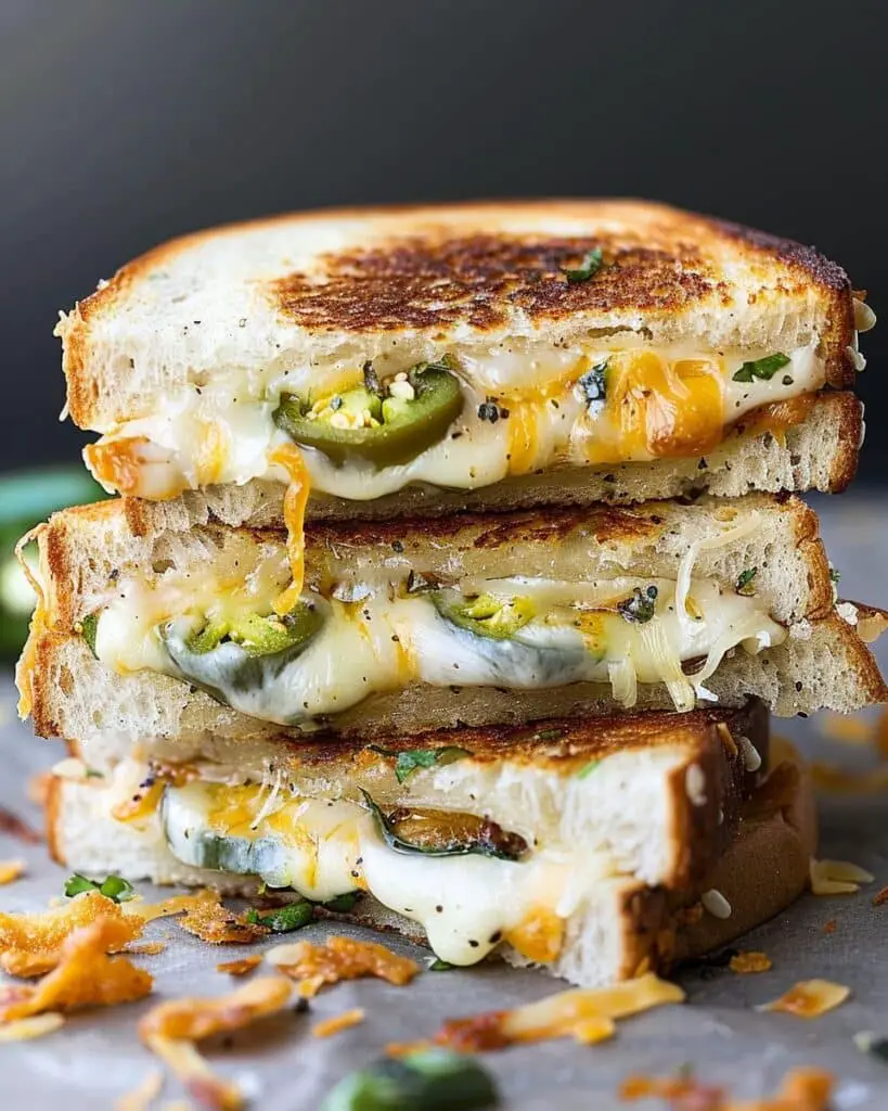 Jalapeno Popper Grilled Cheese Sandwich