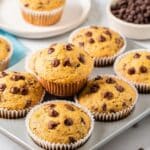 Mini Banana Chocolate Chip Muffins