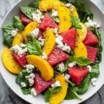 Peach Watermelon Feta Salad