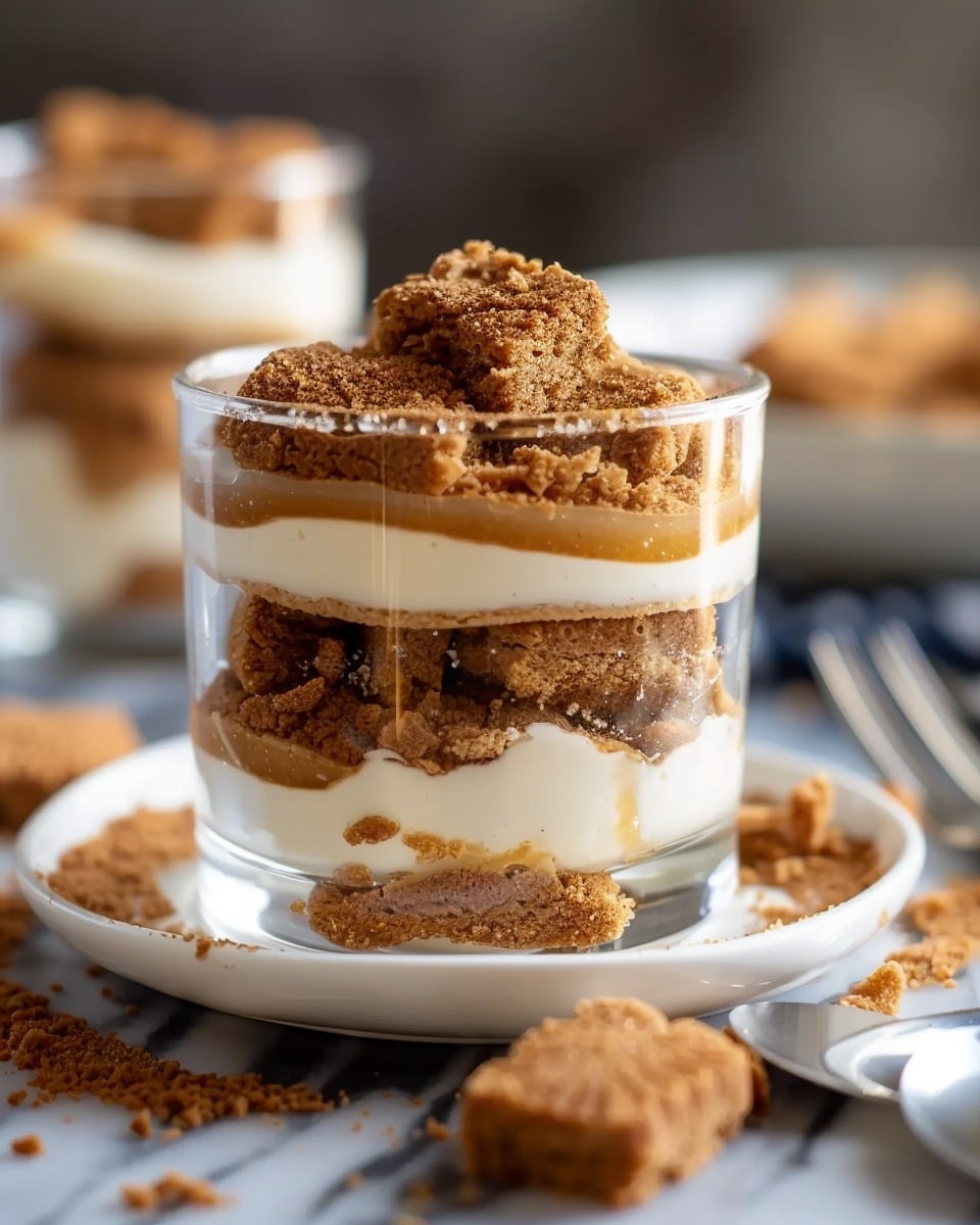 Speculoos Toetje in een Glaasje: Layered Cookie Dessert