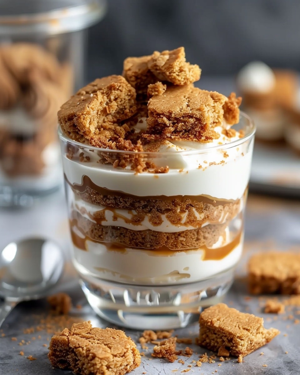 Speculoos Toetje in een Glaasje: Layered Cookie Dessert
