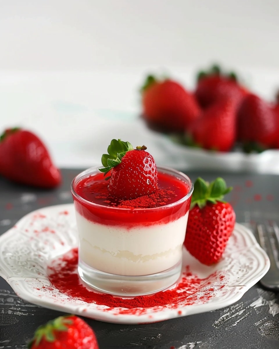 Strawberry Panna Cotta