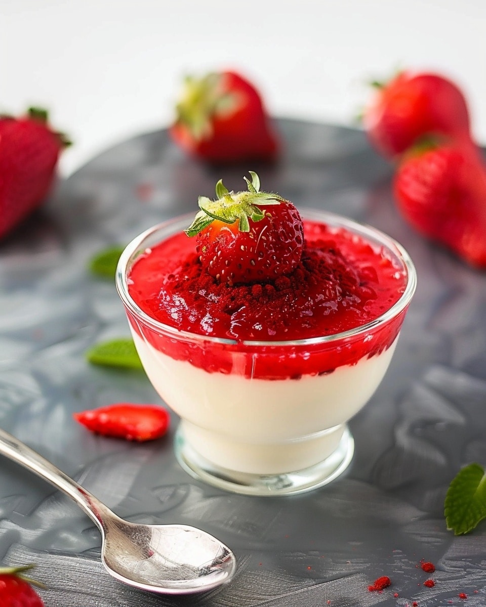 Strawberry Panna Cotta