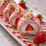 Strawberry Shortcake Cheesecake Rolls