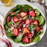 Summer Strawberry Spinach Salad