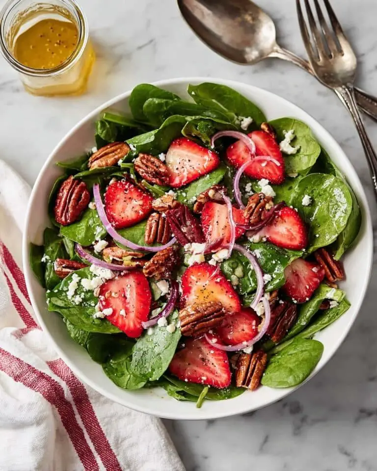 Summer Strawberry Spinach Salad