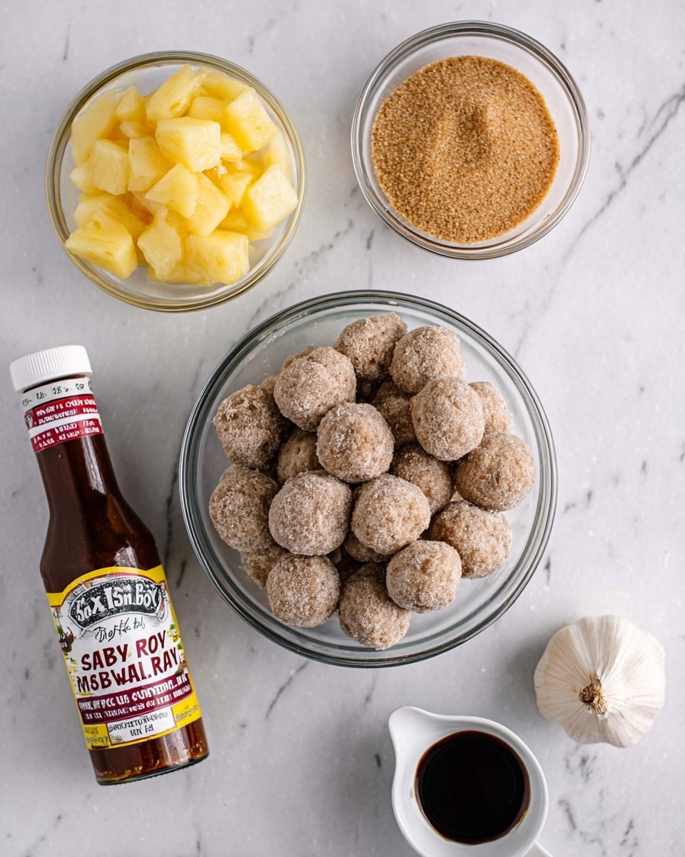 Sweet and Tangy BBQ Pineapple Meatballs (Crock Pot)