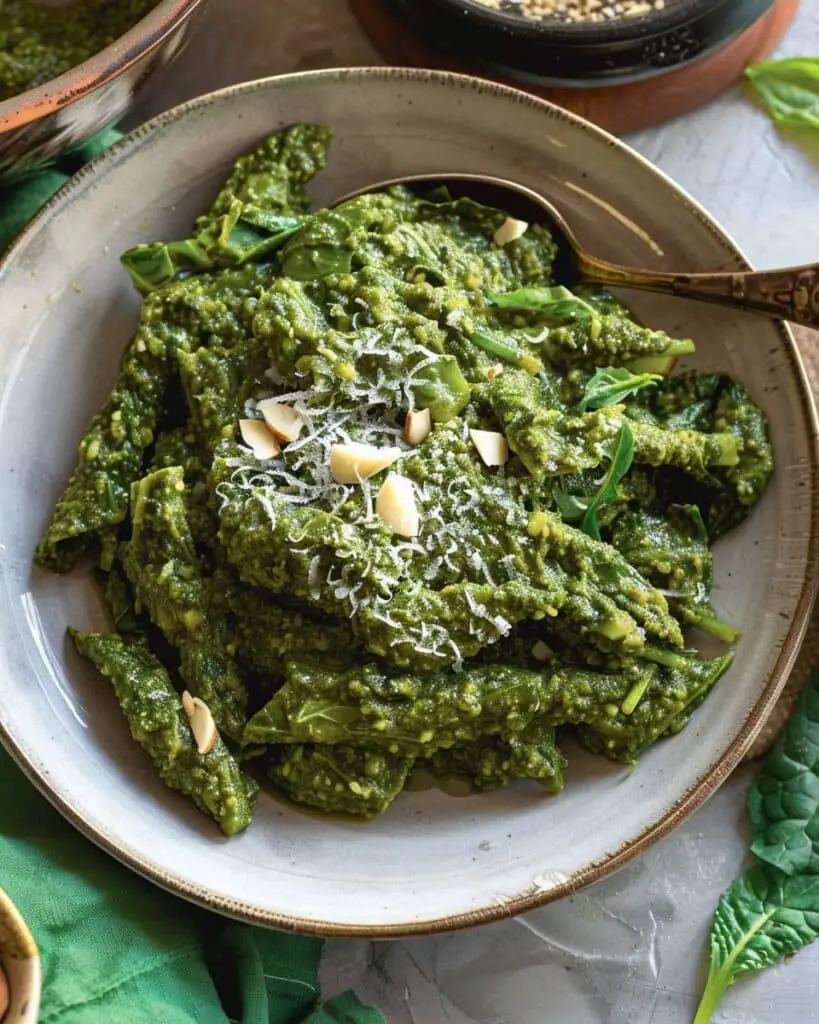 Swiss Chard Almond Sauce