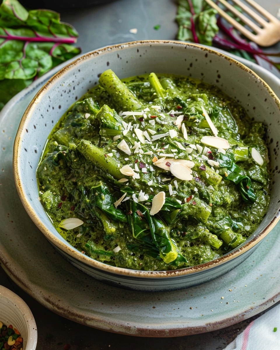 Swiss Chard Almond Sauce