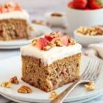 The Best Strawberry Banana Cake