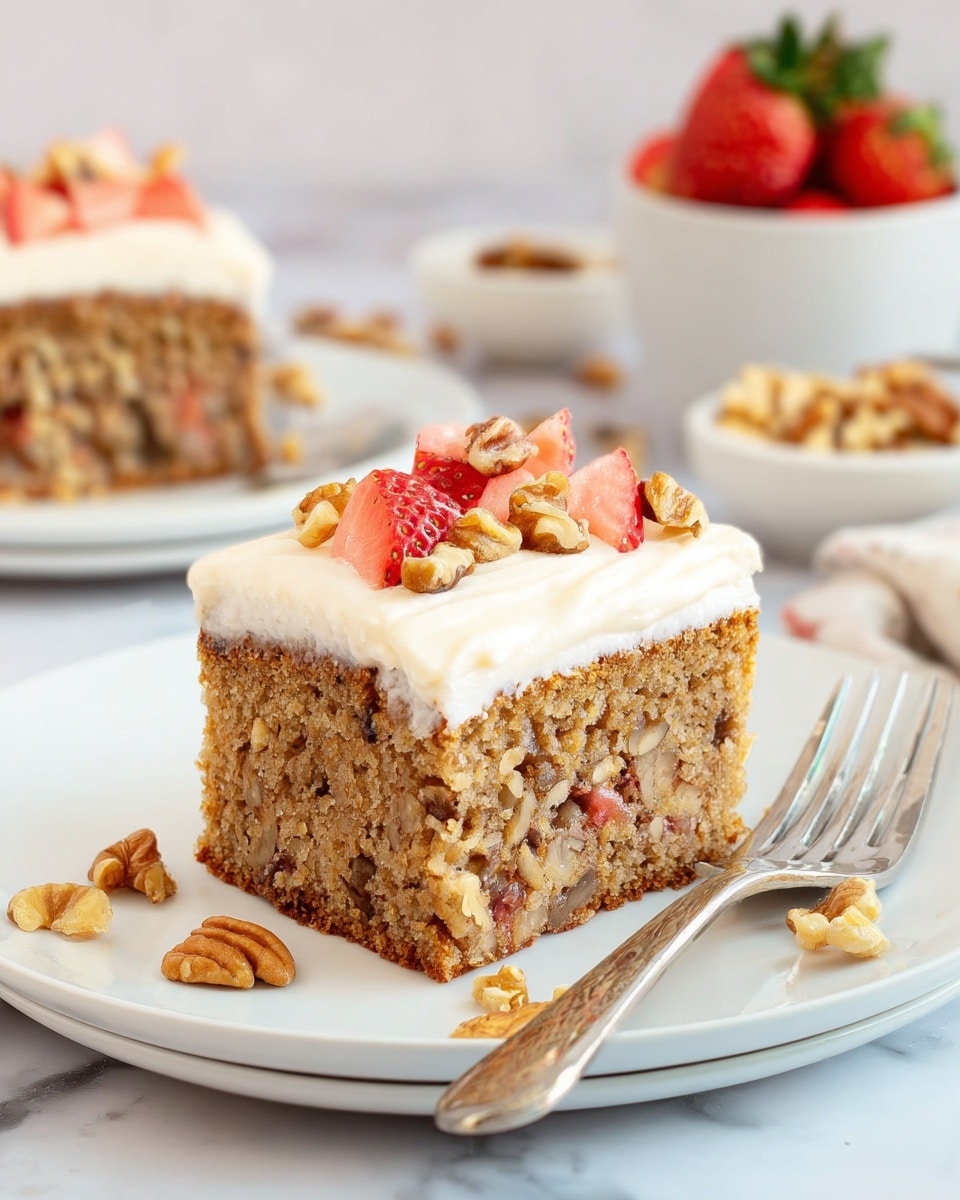 The Best Strawberry Banana Cake