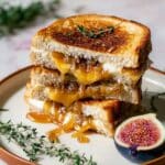 Caramelized Onion and Fig Grilled Cheese