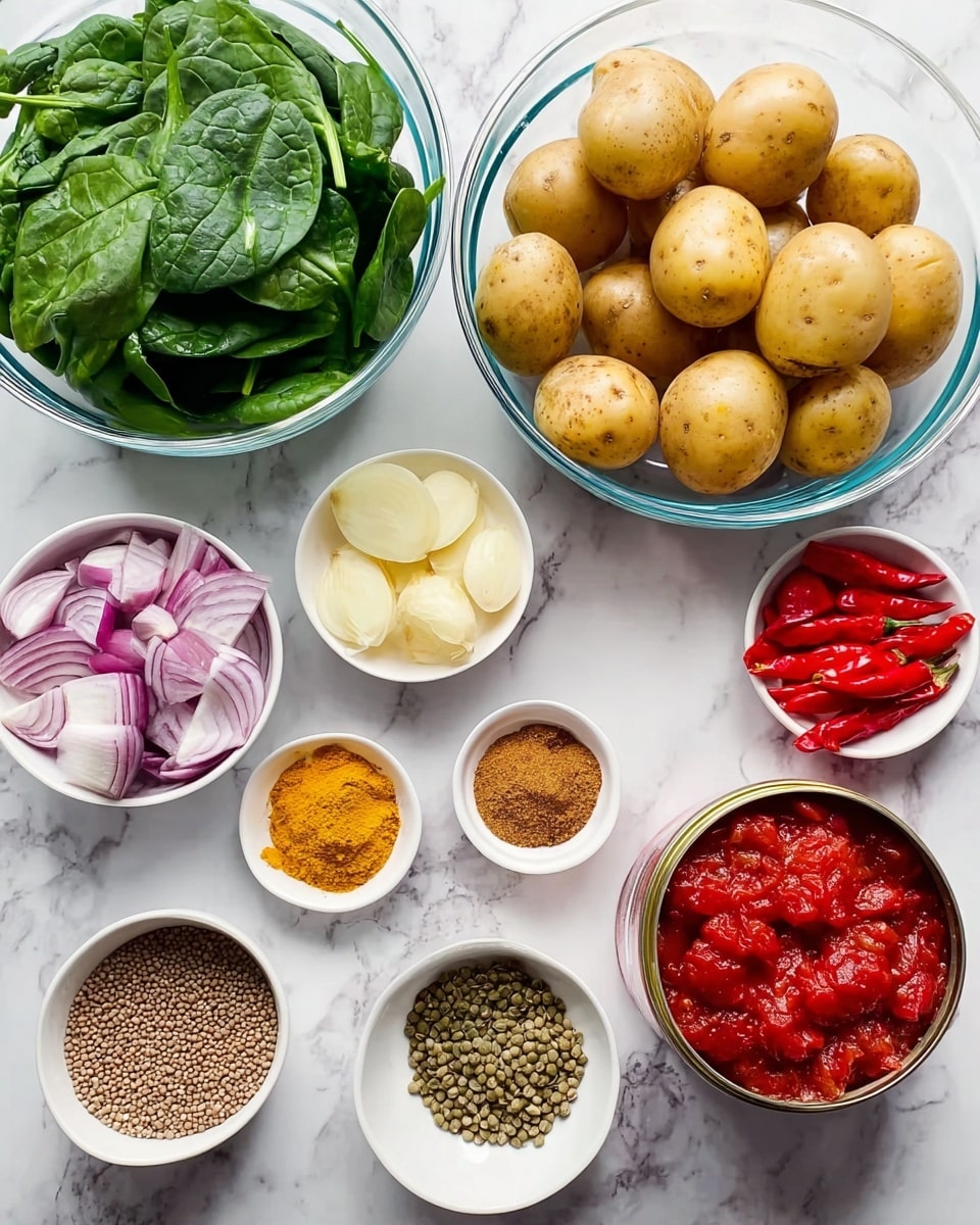 Easy Saag Aloo (Spinach and Potato Curry) Recipe