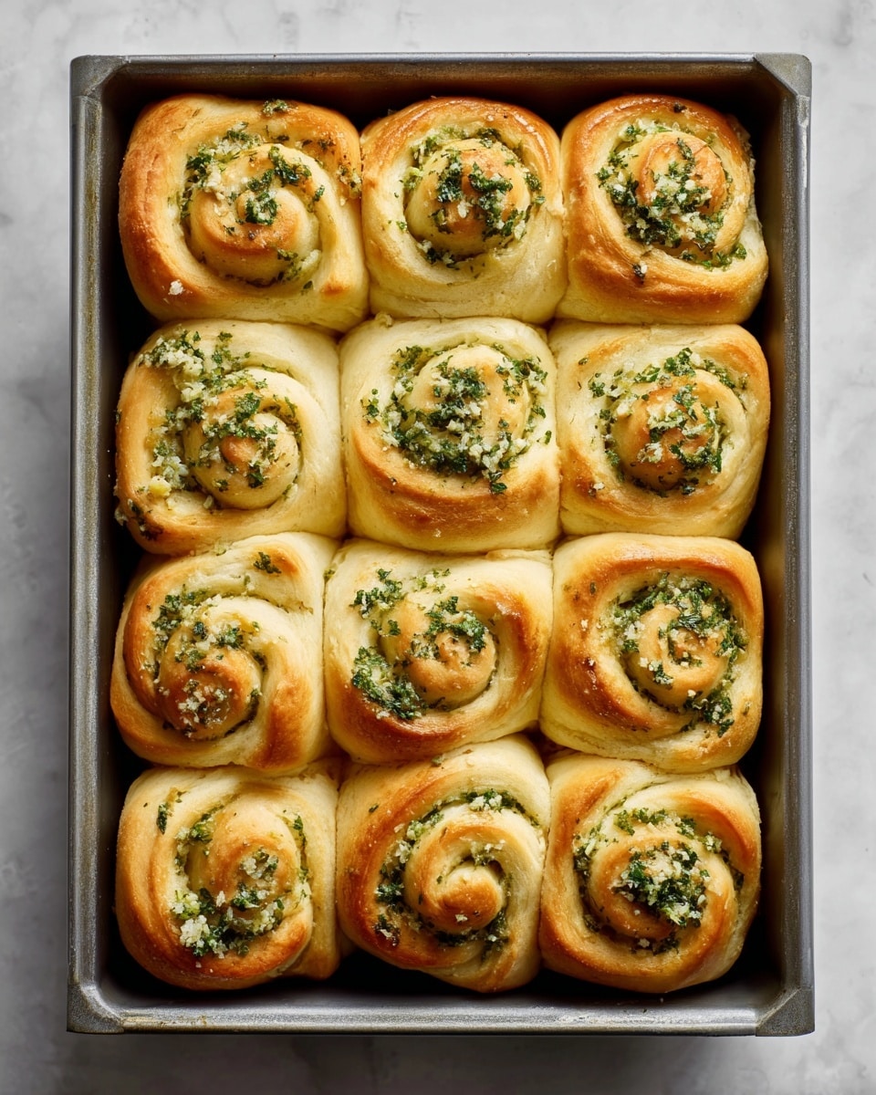 Herb & Garlic Swirl Rolls