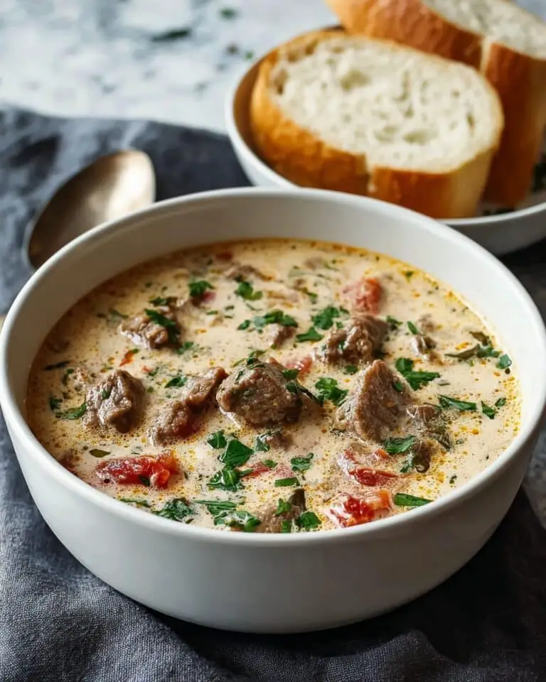 Irresistibly Creamy Philly Cheese Steak Soup You’ll Love