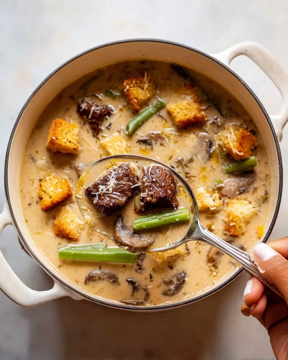 Irresistibly Creamy Philly Cheese Steak Soup You’ll Love