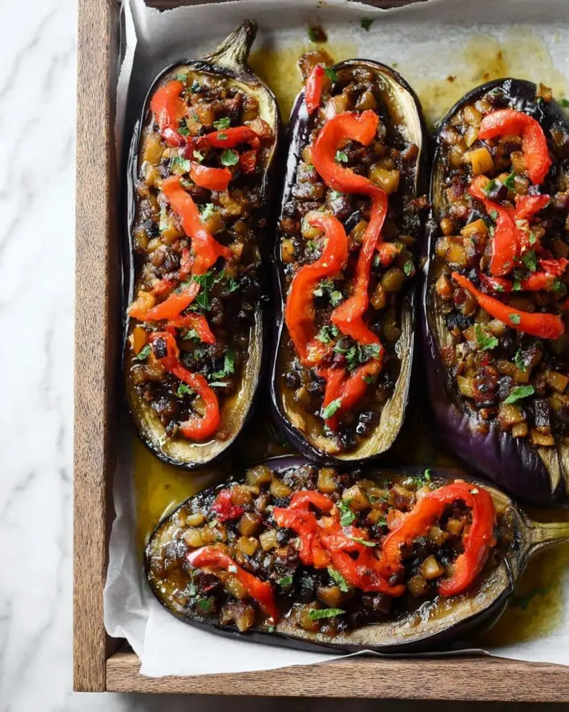 Lebanese Stuffed Eggplants