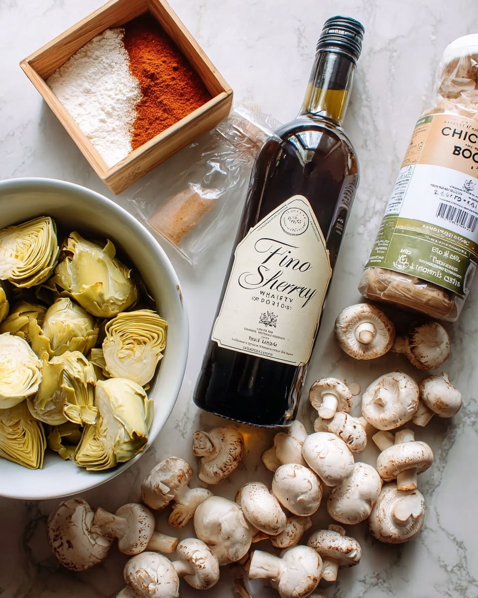 Romantic Chicken with Artichokes and Mushrooms