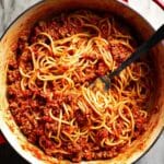 The Best Spicy Spaghetti Bolognese