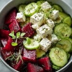 Vibrant Beet Salad with Feta and Cucumbers for Fresh Flavor!