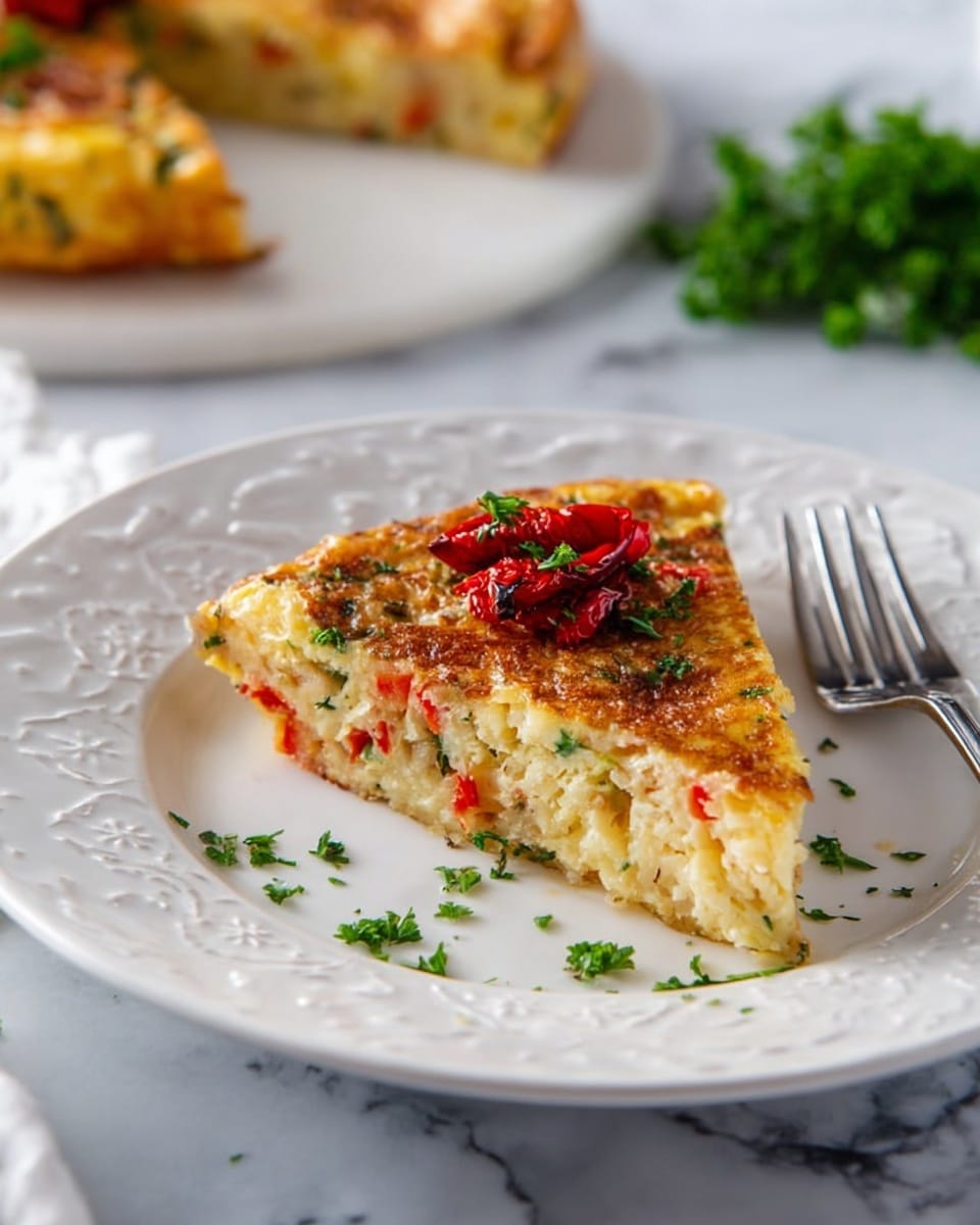 Leftover Spaghetti Pasta Frittata