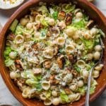 Pesto Chicken Caesar Pasta Salad