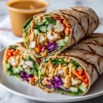 Thai Peanut Chicken Wraps