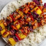 Baked Pineapple Chicken Kabobs
