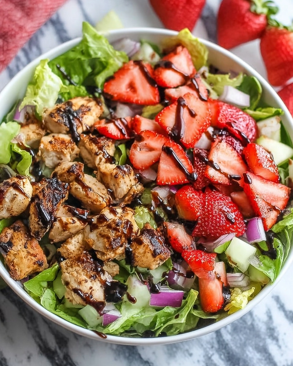 Balsamic Strawberry Chicken Salad